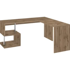 Scrivania angolare ufficio 180x60cm rovere ErgoDesk