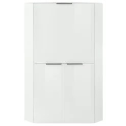 Scrivania a scomparsa 70x67cm angolare bianco lucido Pinko