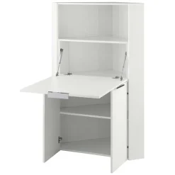 Scrivania a scomparsa 70x67cm angolare bianco lucido Pinko