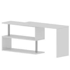 Scrivania girevole 177x50cm bianco lucido Havana