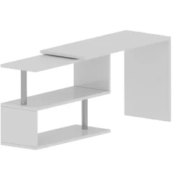 Scrivania girevole 177x50cm bianco lucido Havana