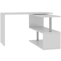 Scrivania girevole 177x50cm bianco lucido Havana