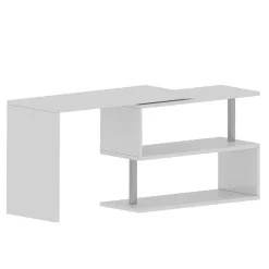Scrivania girevole 177x50cm bianco lucido Havana