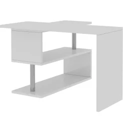 Scrivania girevole 177x50cm bianco lucido Havana