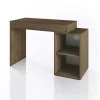 Scrivania salvaspazio moderna 120x50cm rovere scuro Giorgia