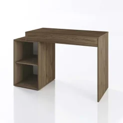 Scrivania salvaspazio moderna 120x50cm rovere scuro Giorgia