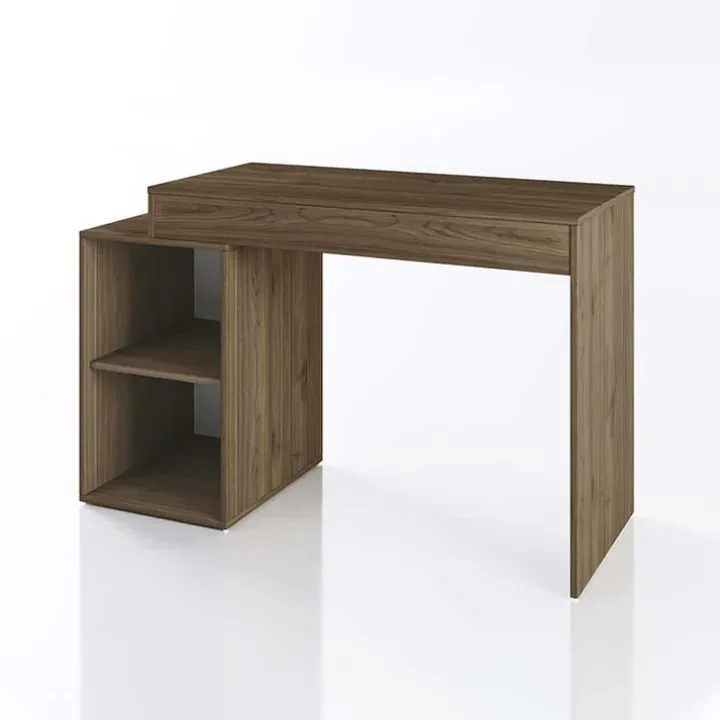 Scrivania salvaspazio moderna 120x50cm rovere scuro Giorgia