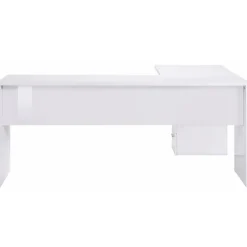Scrivania ufficio angolare 180x160cm bianco lucido OfficeScape