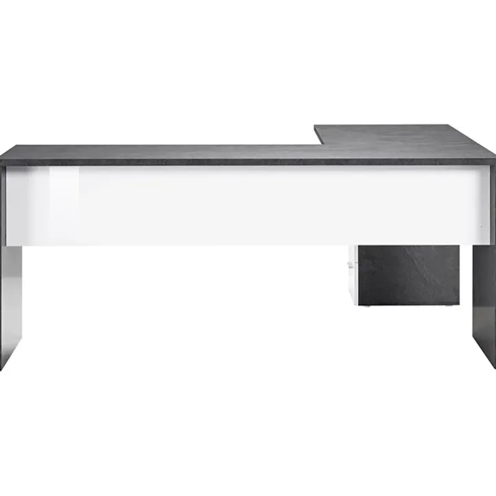 Scrivania ufficio angolare 180x160cm antracite OfficeScape