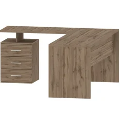 Scrivania ufficio angolare 180x160cm rovere OfficeScape
