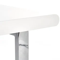 Scrivania ufficio con cassetti 120x55cm bianco laccato lucido Croset
