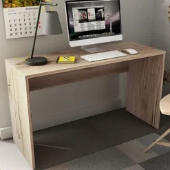 Scrivania ufficio moderna 130x50cm rovere Callum