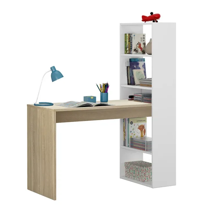 Scrivania ufficio salvaspazio moderna 120x53cm rovere bianco Jolie
