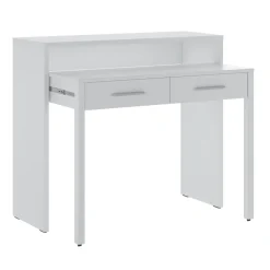 Scrivania ufficio salvaspazio moderna 99x71cm bianco opaco Eva
