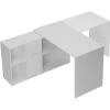 Scrivania ufficio 120x122cm angolare multiposizione bianco Riunion