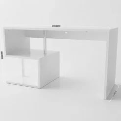 Scrivania ufficio 140x60cm bianco lucido ErgoDesk