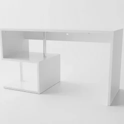 Scrivania ufficio 140x60cm bianco lucido ErgoDesk
