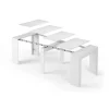 Scrivania ufficio 51/237x90cm bianco lucido Favolosa