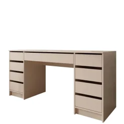 Scrivania ufficio 154x55cm 9 cassetti beige cashmere Blackpool