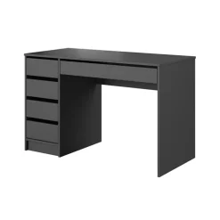 Scrivania ufficio 120x55cm con cassetti grigia Lorella
