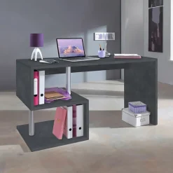 Scrivania ufficio 140x60cm nero opaco ErgoDesk