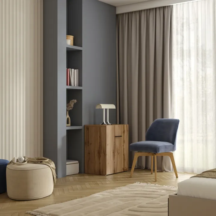 Scrivania 132x60cm moderna salvaspazio richiudibile quercia Rocky