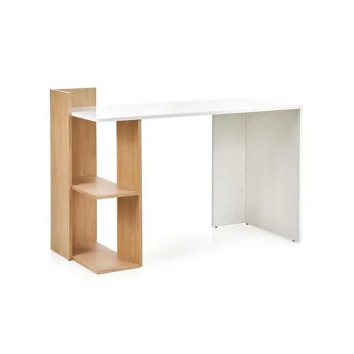 Scrivania 122x57cm ufficio moderna bianco rovere Lauren Gihome®