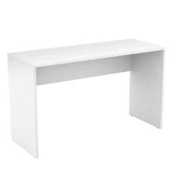 Scrivania 130x50cm ufficio moderna bianco opaco Callum