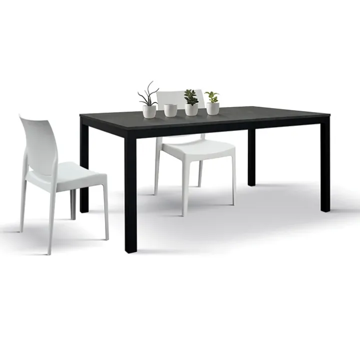 Tavolo allungabile 160/220cm acciaio ossido metallo Alanda