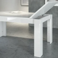 Tavolo allungabile 160-210cm bianco lucido Zenzero