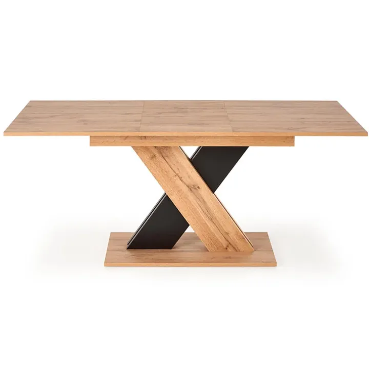 Tavolo allungabile 130/175cm da pranzo moderno rovere nero Brenta