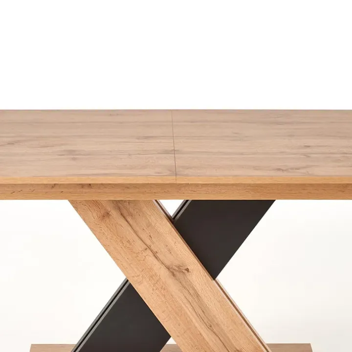 Tavolo allungabile 130/175cm da pranzo moderno rovere nero Brenta