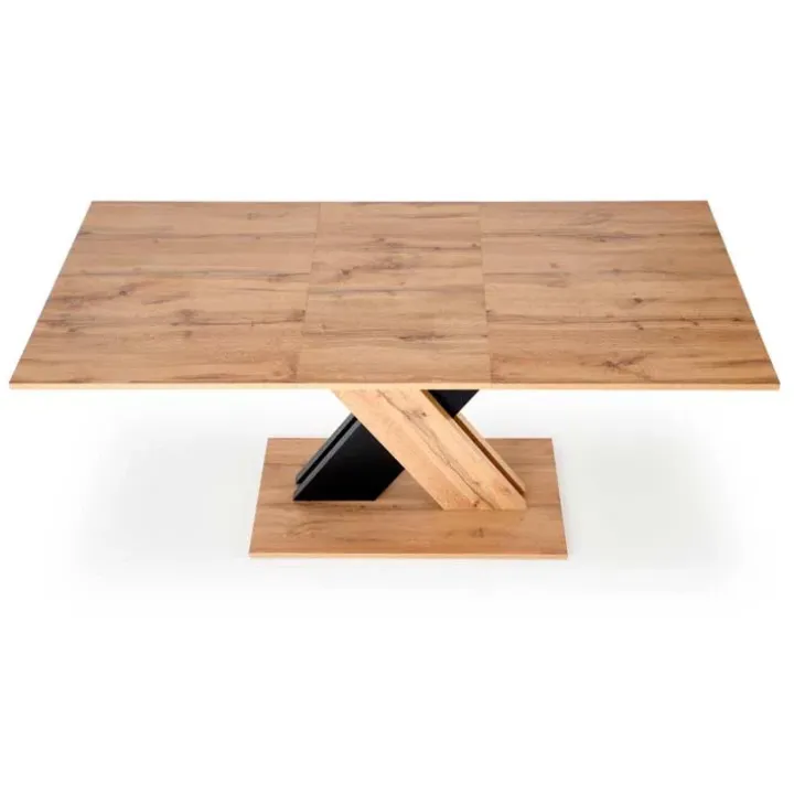 Tavolo allungabile 130/175cm da pranzo moderno rovere nero Brenta