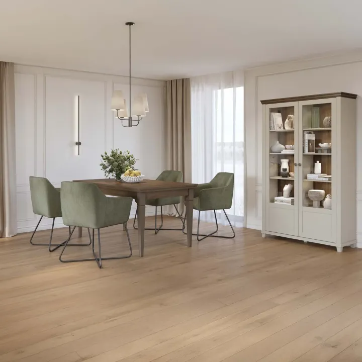 Tavolo allungabile 160/200/240cm da pranzo rovere scuro Texel