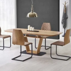 Tavolo allungabile 160/220cm da pranzo rovere dorato Peonia Gihome®