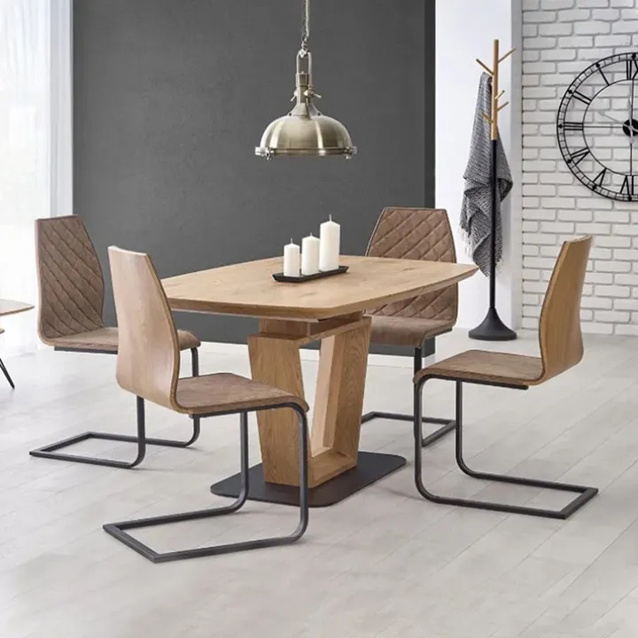 Tavolo allungabile 160/220cm da pranzo rovere dorato Peonia Gihome®