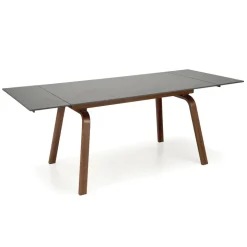 Tavolo allungabile 140/200cm effetto marmo nero rovere scuro Rinaldo