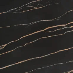 Tavolo allungabile 140/200cm effetto marmo nero rovere scuro Rinaldo