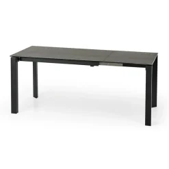 Tavolo allungabile 120/180cm effetto pietra acciaio nero Alder