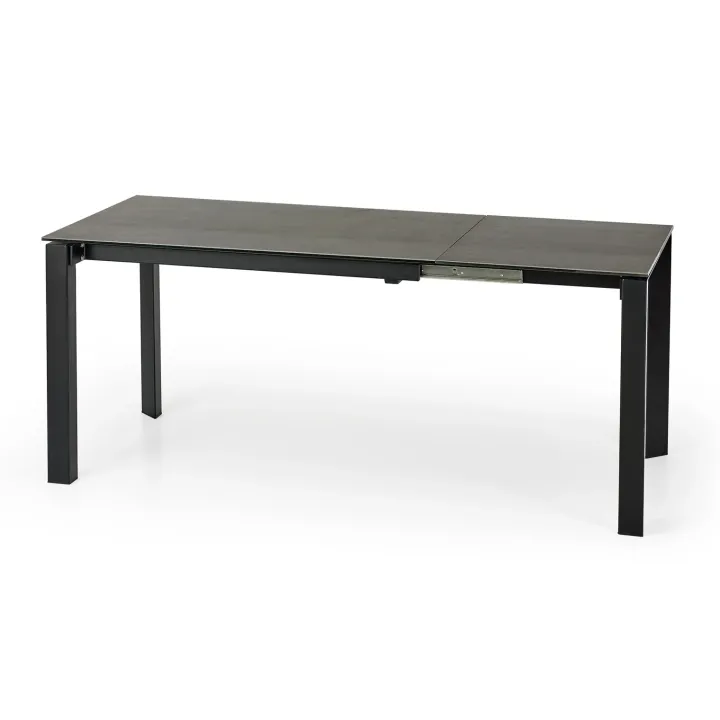 Tavolo allungabile 120/180cm effetto pietra acciaio nero Alder