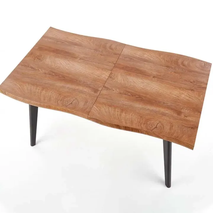 Tavolo allungabile 150/210cm industrial rovere naturale nero Locarno