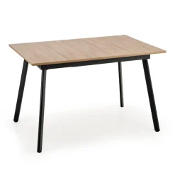 Tavolo allungabile 120/160 cm moderno rovere sonoma grigio nero Odran