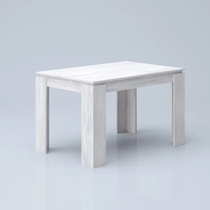 Tavolo allungabile 120/160cm moderno legno bianco frassinato Atena