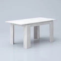 Tavolo allungabile 120/160cm moderno legno bianco frassinato Atena