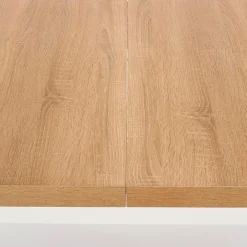 Tavolo allungabile 140/220cm rettangolare rovere nodato bianco Ace