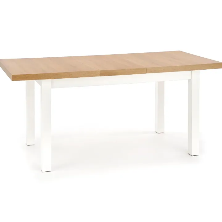 Tavolo allungabile 140/220cm rettangolare rovere nodato bianco Ace