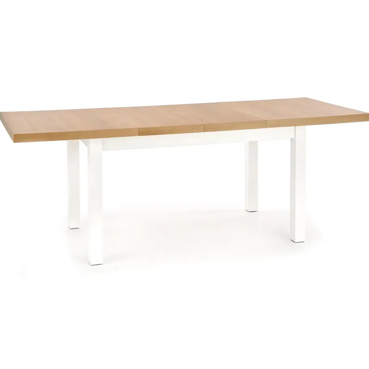 Tavolo allungabile 140/220cm rettangolare rovere nodato bianco Ace