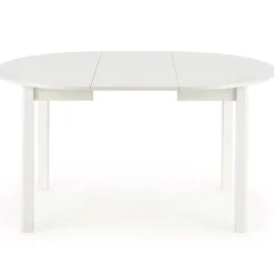 Tavolo allungabile 102/142cm rotondo da pranzo moderno bianco Lucci