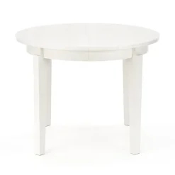 Tavolo allungabile 100/200cm rotondo moderno bianco Robin