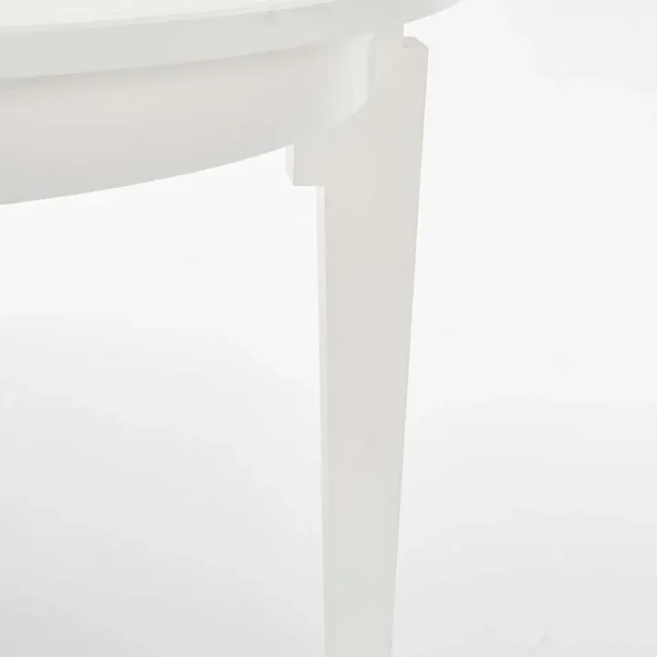 Tavolo allungabile 100/200cm rotondo moderno bianco Robin